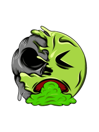 MELTING EMOJI SKULLS